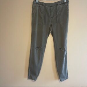 Maurices XL REG jogger-style pants in an olive green hue